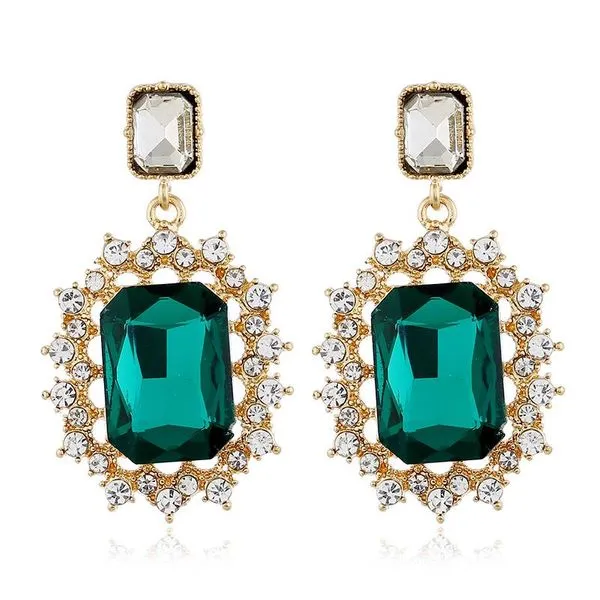 Emerald Sparkle Earrings