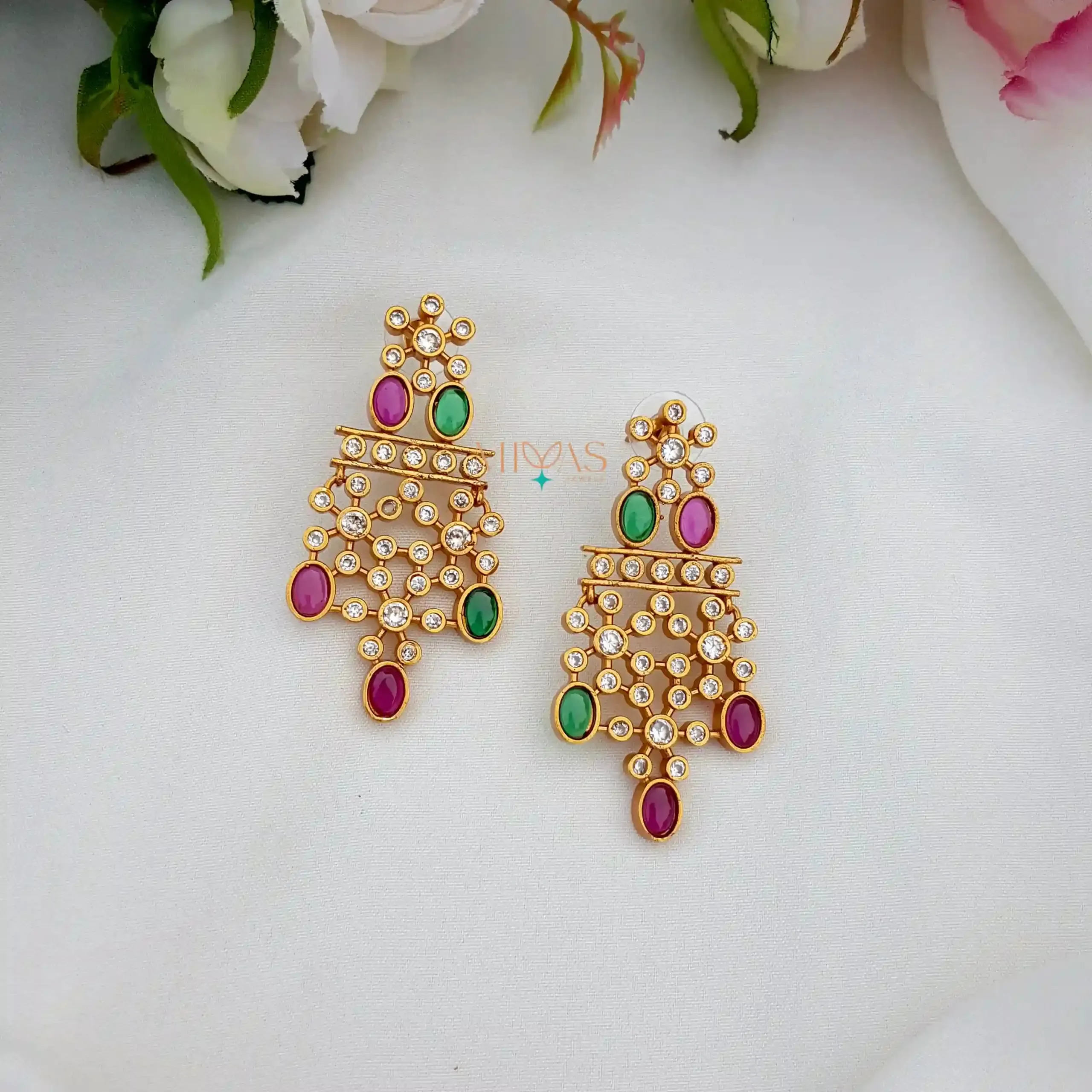 Floral Design Two Layered Necklace