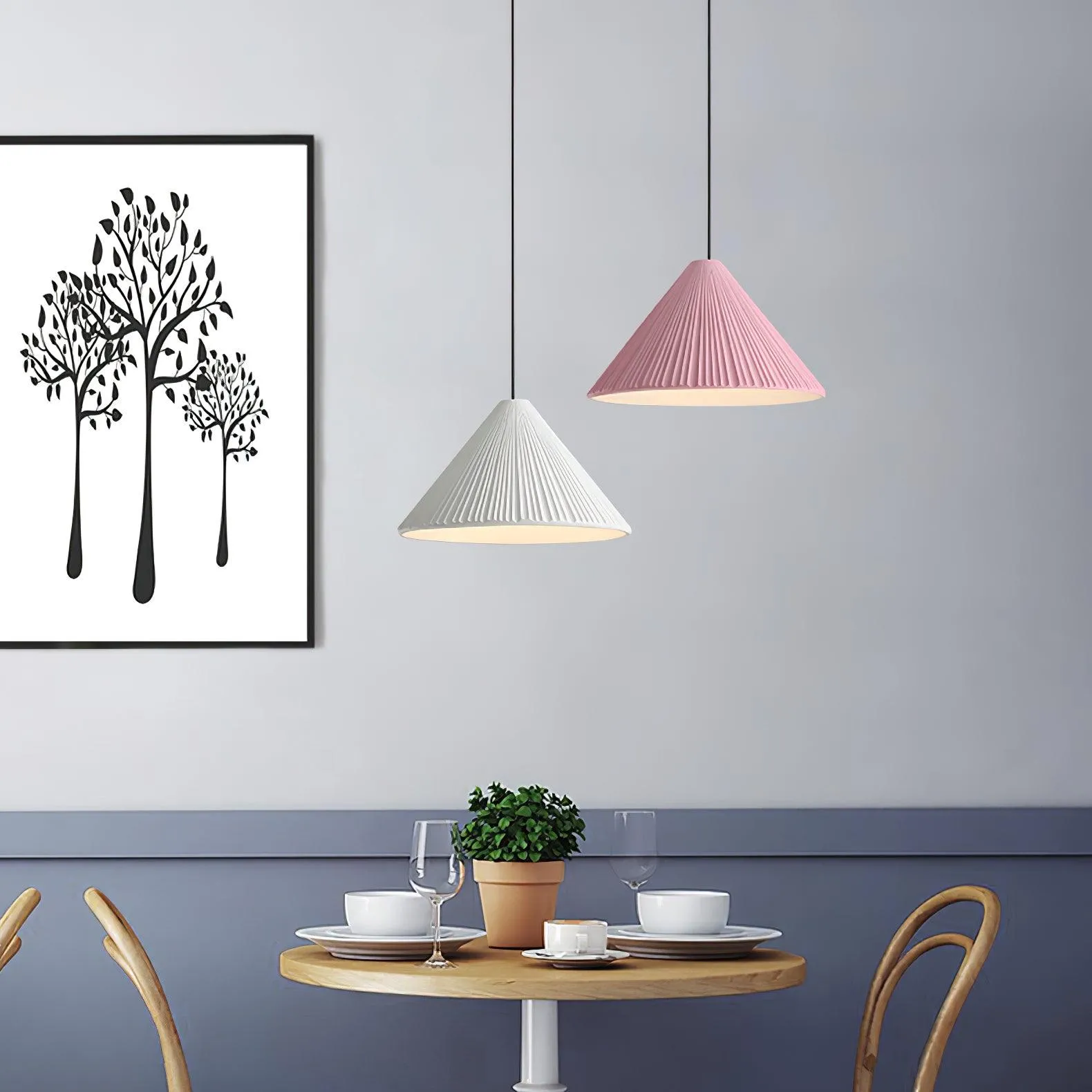 Hat Resin Pendant Lamp
