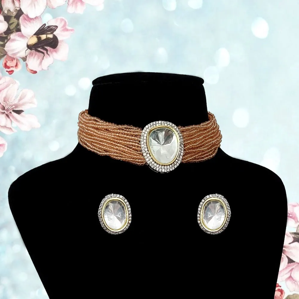 Haven Choker Necklace Set With Dori
