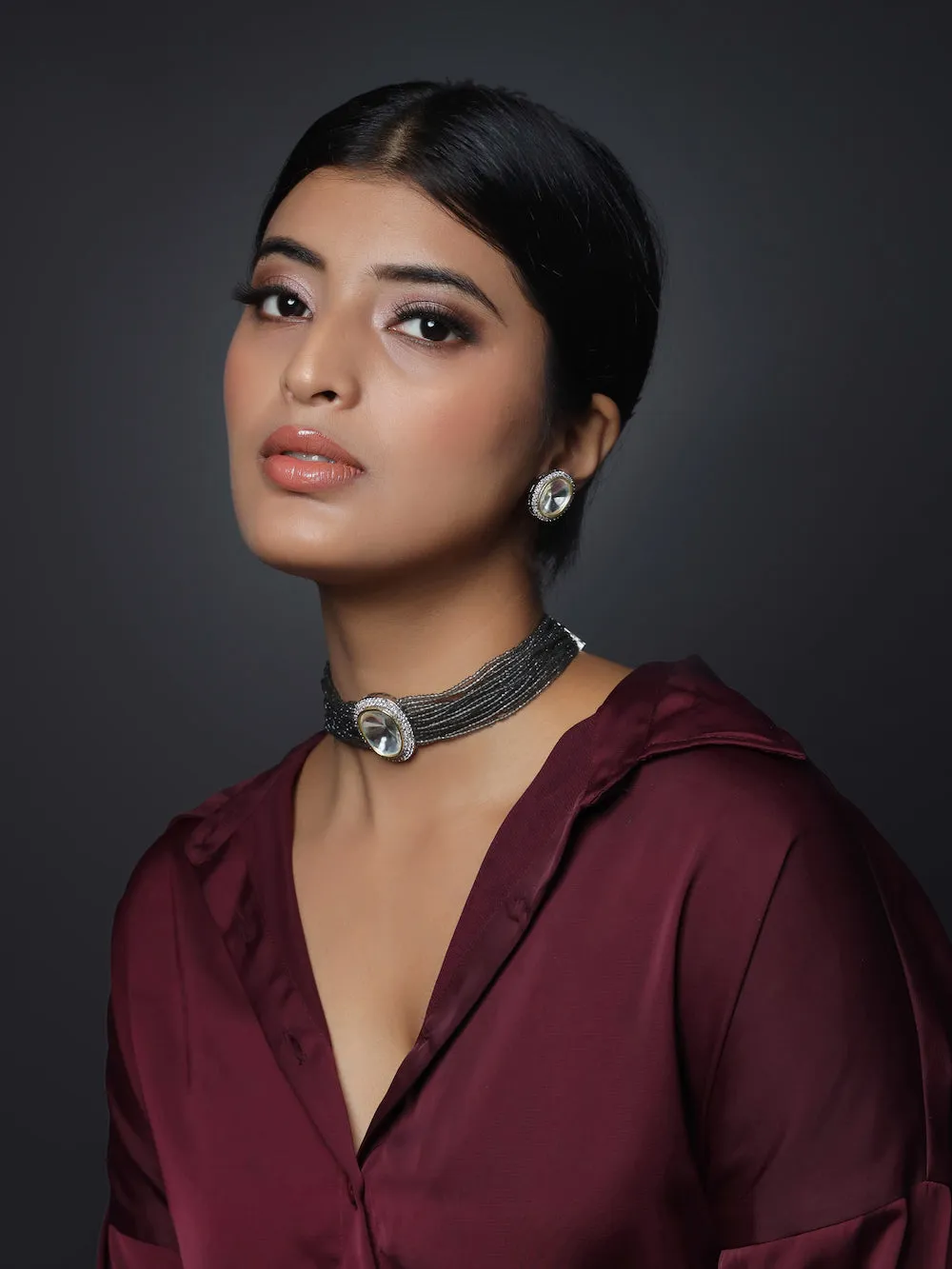 Haven Choker Necklace Set With Dori