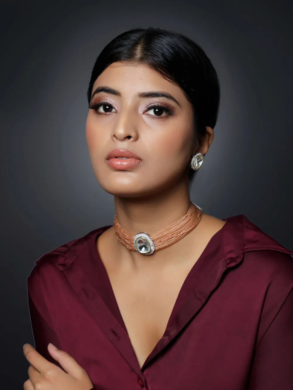 Haven Choker Necklace Set With Dori