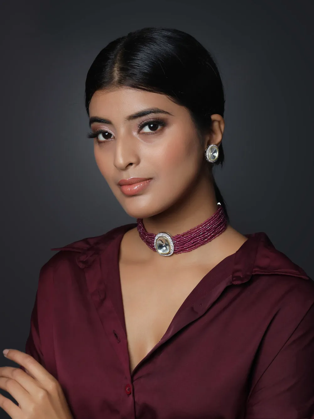 Haven Choker Necklace Set With Dori
