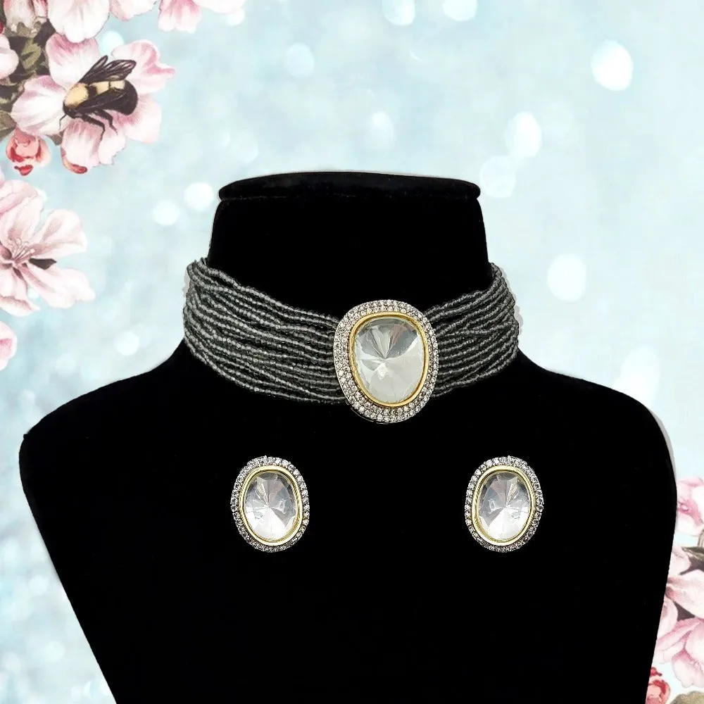Haven Choker Necklace Set With Dori