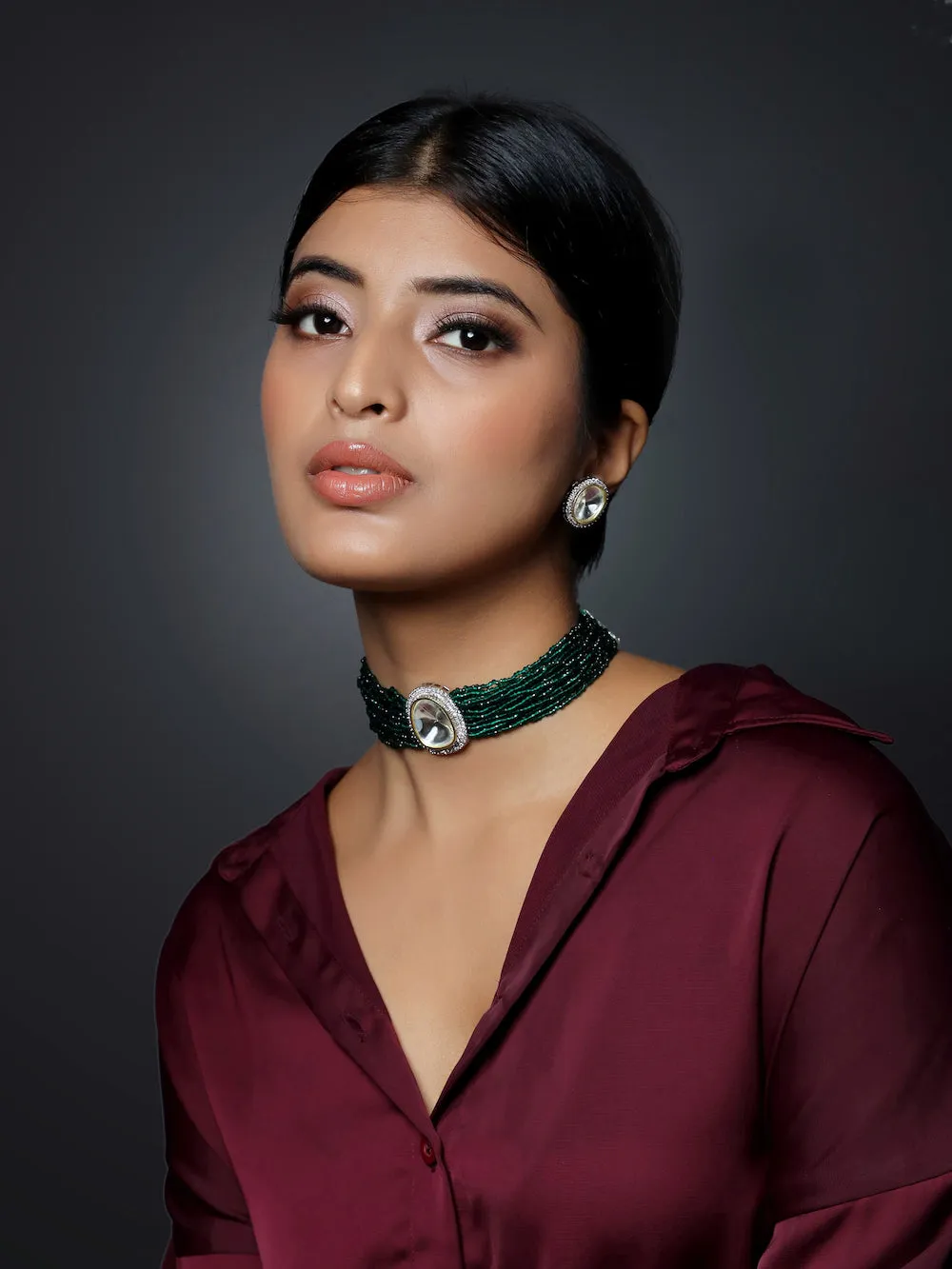 Haven Choker Necklace Set With Dori