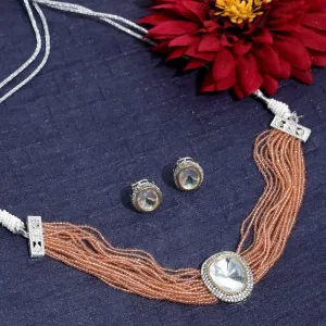 Haven Choker Necklace Set With Dori