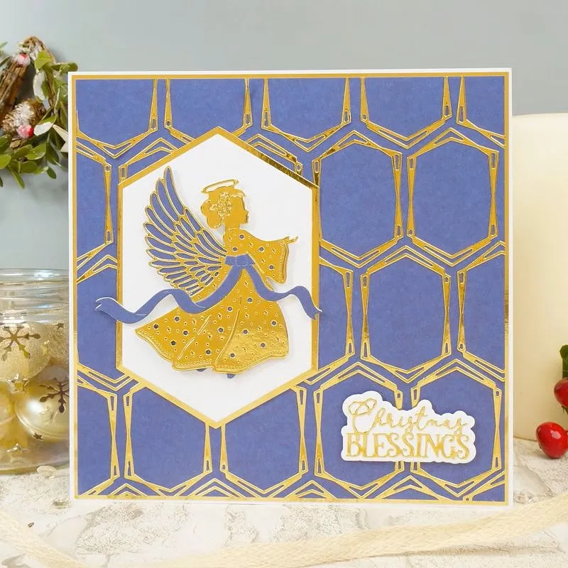 Hunkydory Moonstone Dies - Sketchy Nesting Frames - Extended Hexagons