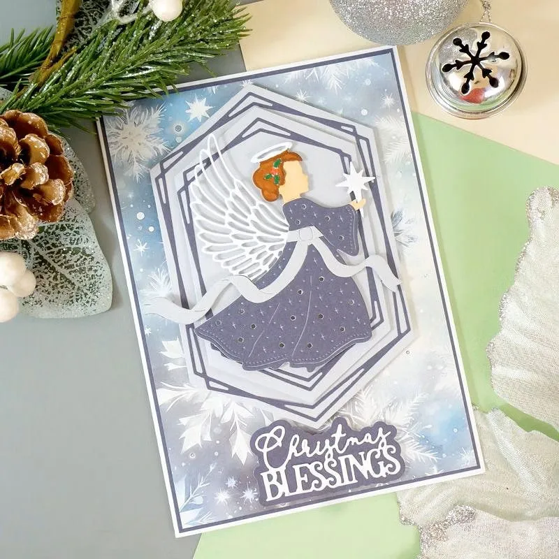 Hunkydory Moonstone Dies - Sketchy Nesting Frames - Extended Hexagons