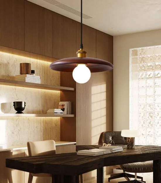 Kipsteeno Wood Shade Pendant Lamp