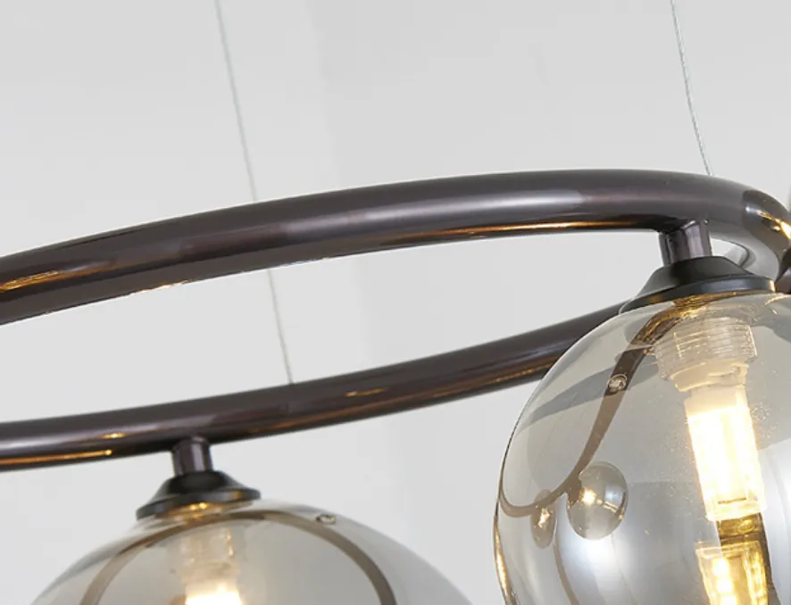LED Metal Glass Bubble Pendant Light
