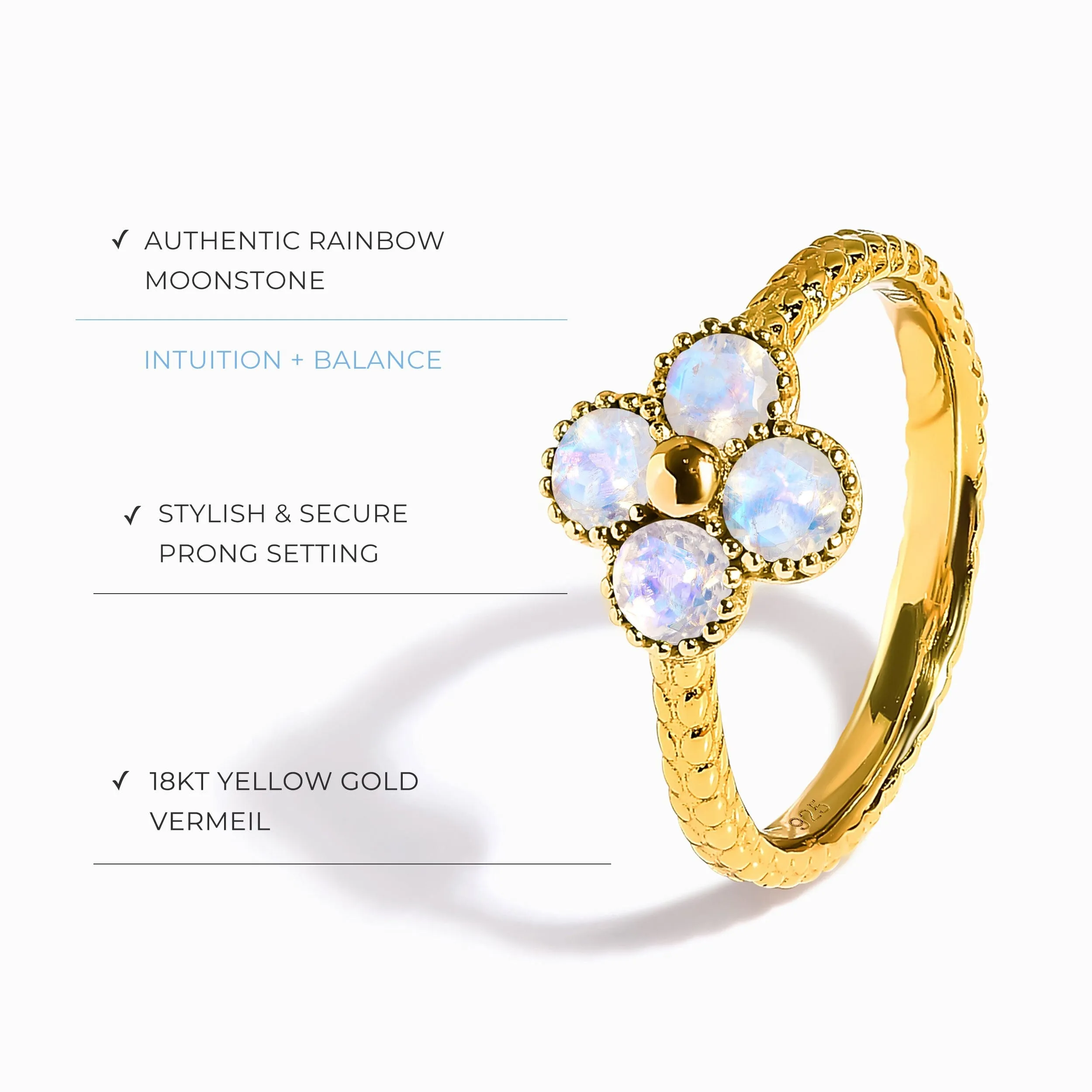 Lucky Me Ring - Moonstone
