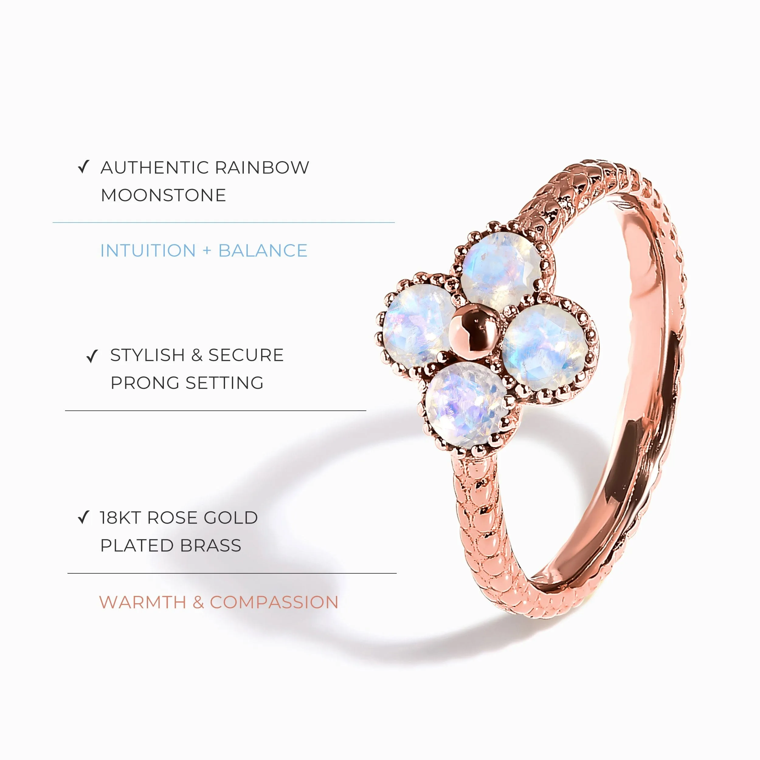 Lucky Me Ring - Moonstone
