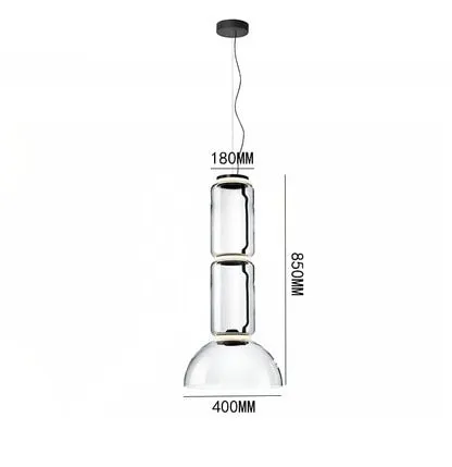 Modern LED Pendant Lights Living Dining Bedroom Store Loft Decor Hanging Lamp Italy Design Heavy Glass Suspension Luminaire