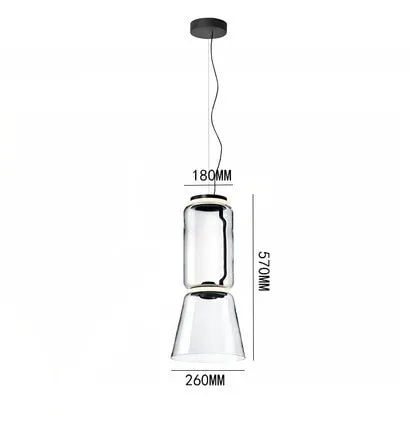 Modern LED Pendant Lights Living Dining Bedroom Store Loft Decor Hanging Lamp Italy Design Heavy Glass Suspension Luminaire