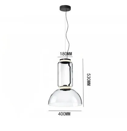 Modern LED Pendant Lights Living Dining Bedroom Store Loft Decor Hanging Lamp Italy Design Heavy Glass Suspension Luminaire