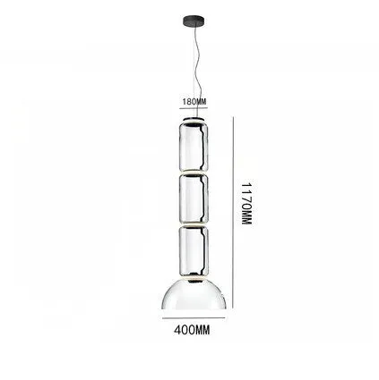 Modern LED Pendant Lights Living Dining Bedroom Store Loft Decor Hanging Lamp Italy Design Heavy Glass Suspension Luminaire