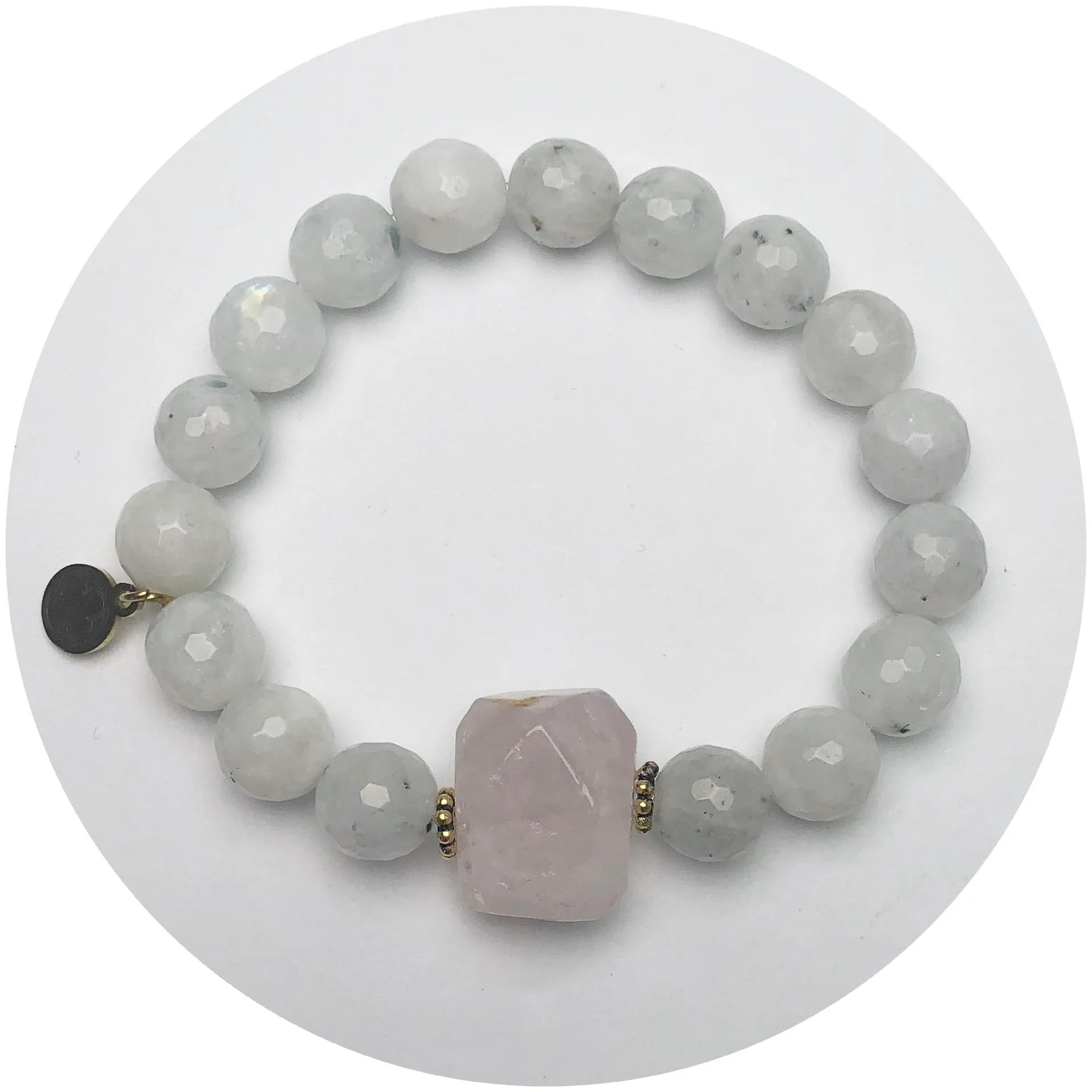 Moonstone with Rose Quartz Nugget Rock Candy