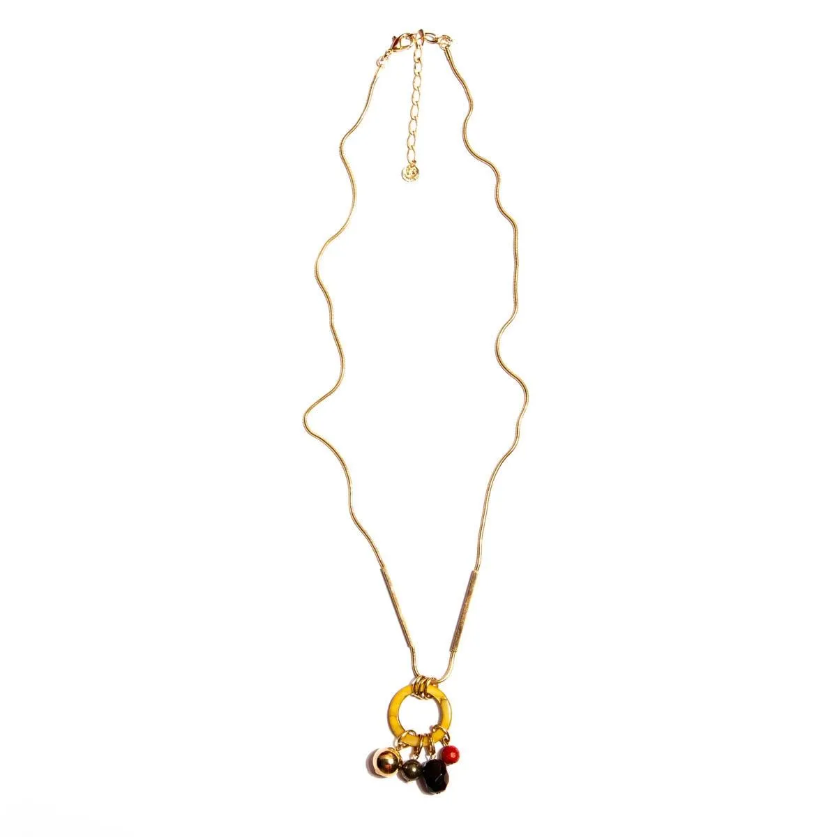 Mãos da Terra Mother of Pearl Hoop Necklace