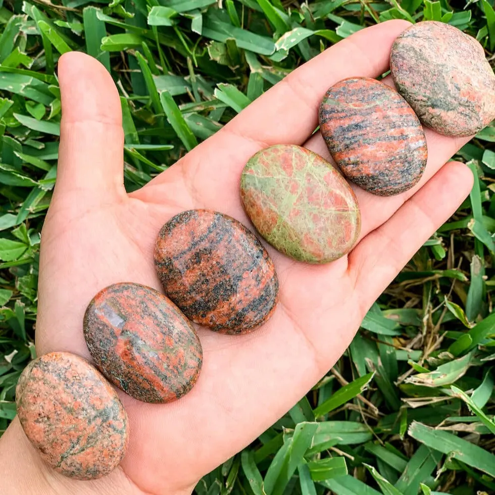 Natural Gemstone Palm Stone