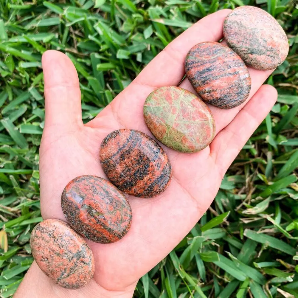 Natural Gemstone Palm Stone
