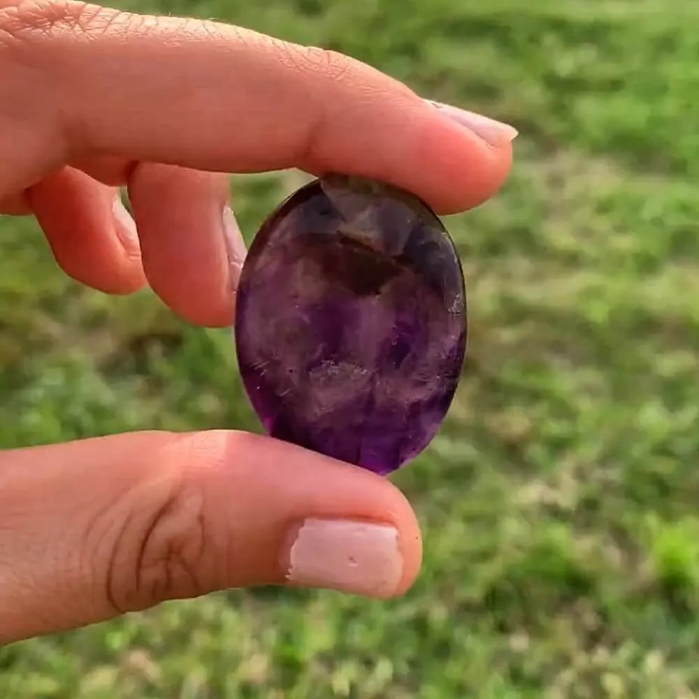 Natural Gemstone Palm Stone