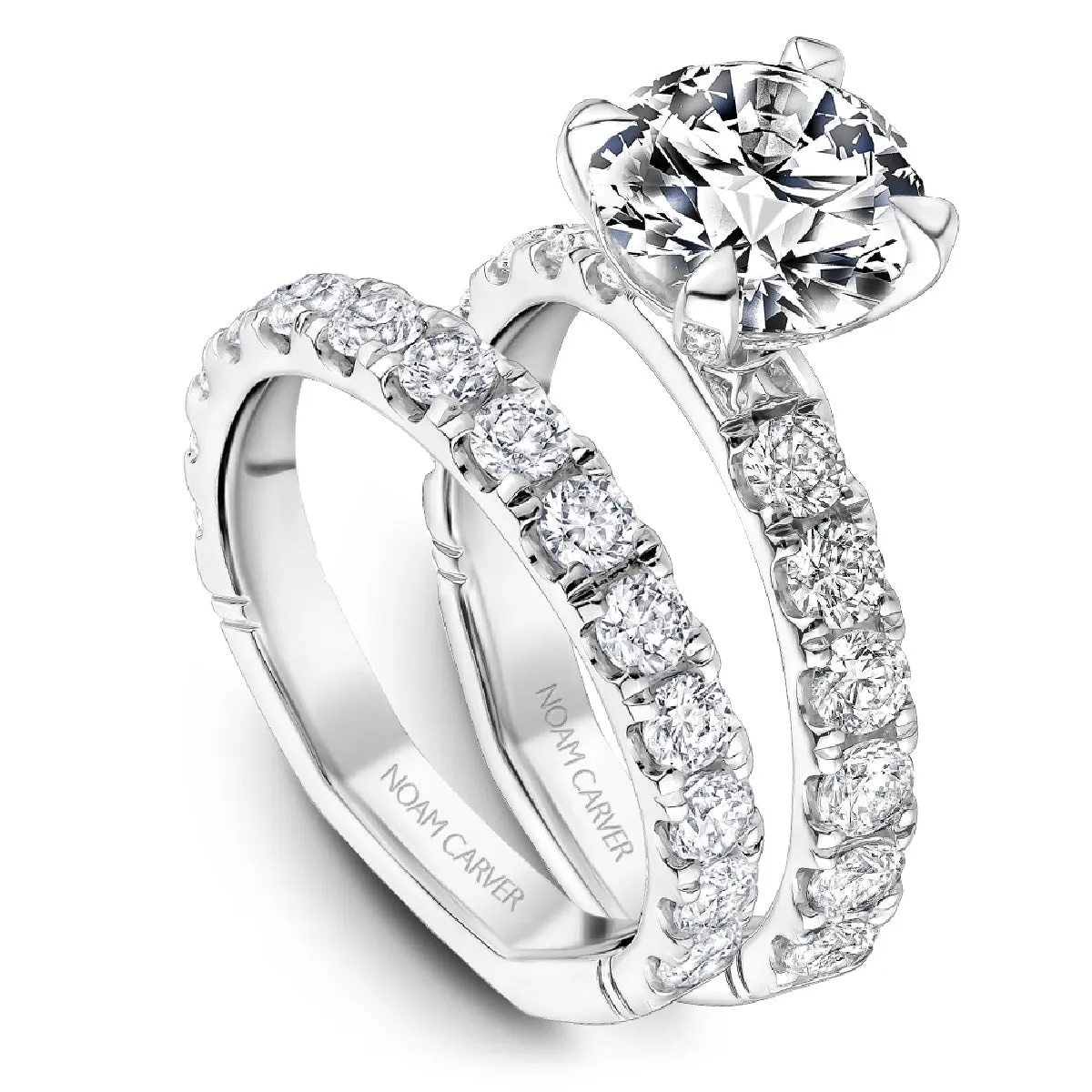 Noam Carver Half Anniversary Diamond Wedding Ring in 14K White Gold (1.12ctw)