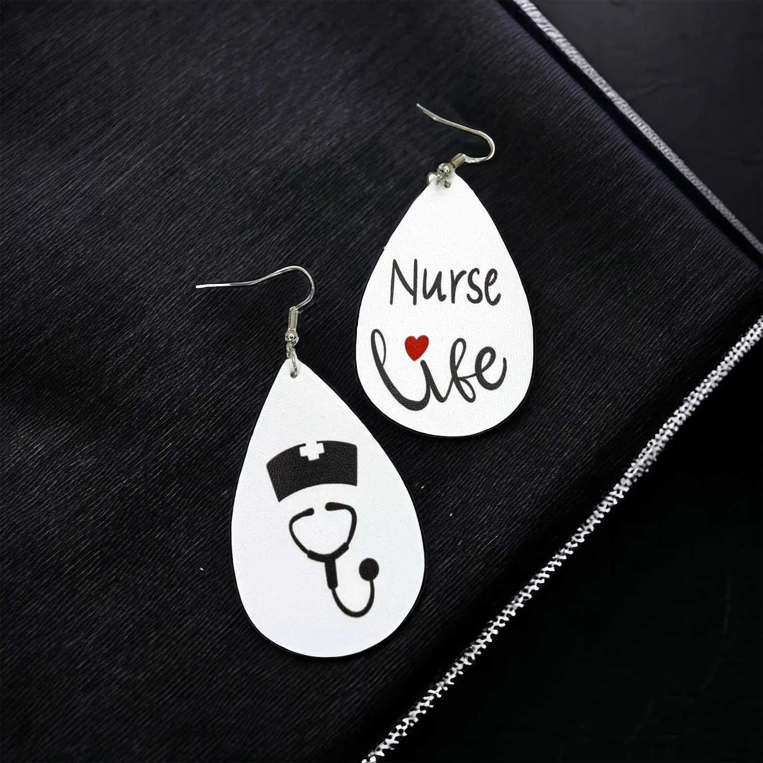 Nurse Earrings - Nurse Gift, Nurse Practitioner, Doctor Earrings, Handmade Earrings, Nurse Appreciation Gift, Nurse Jewelry