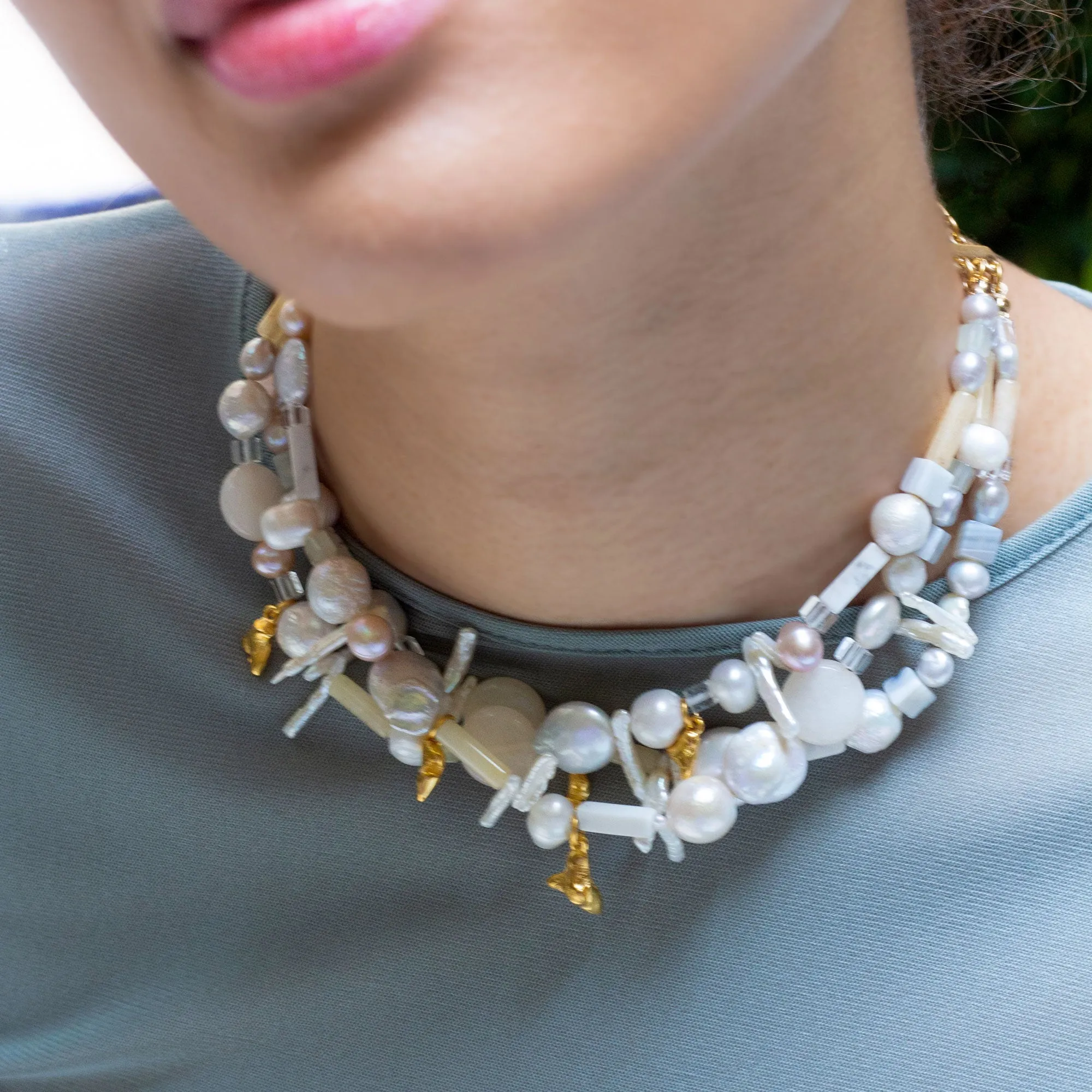 Ocean Artifacts Statement Necklace