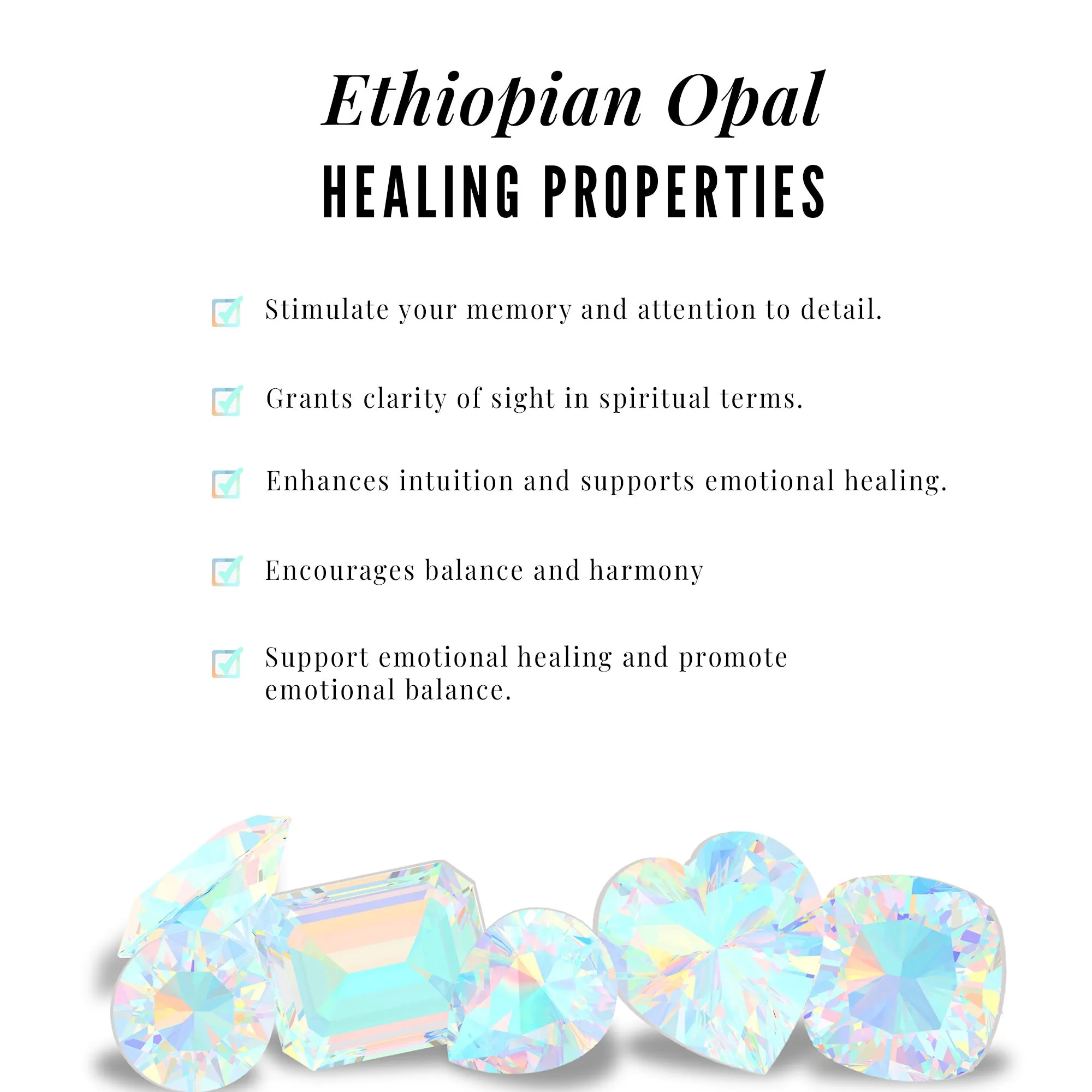 Octagon Cut Ethiopian Opal Contemporary Wedding Ring Set with Diamond