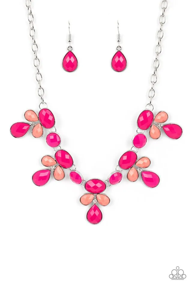 Paparazzi Necklace ~ Midsummer Meadow - Pink