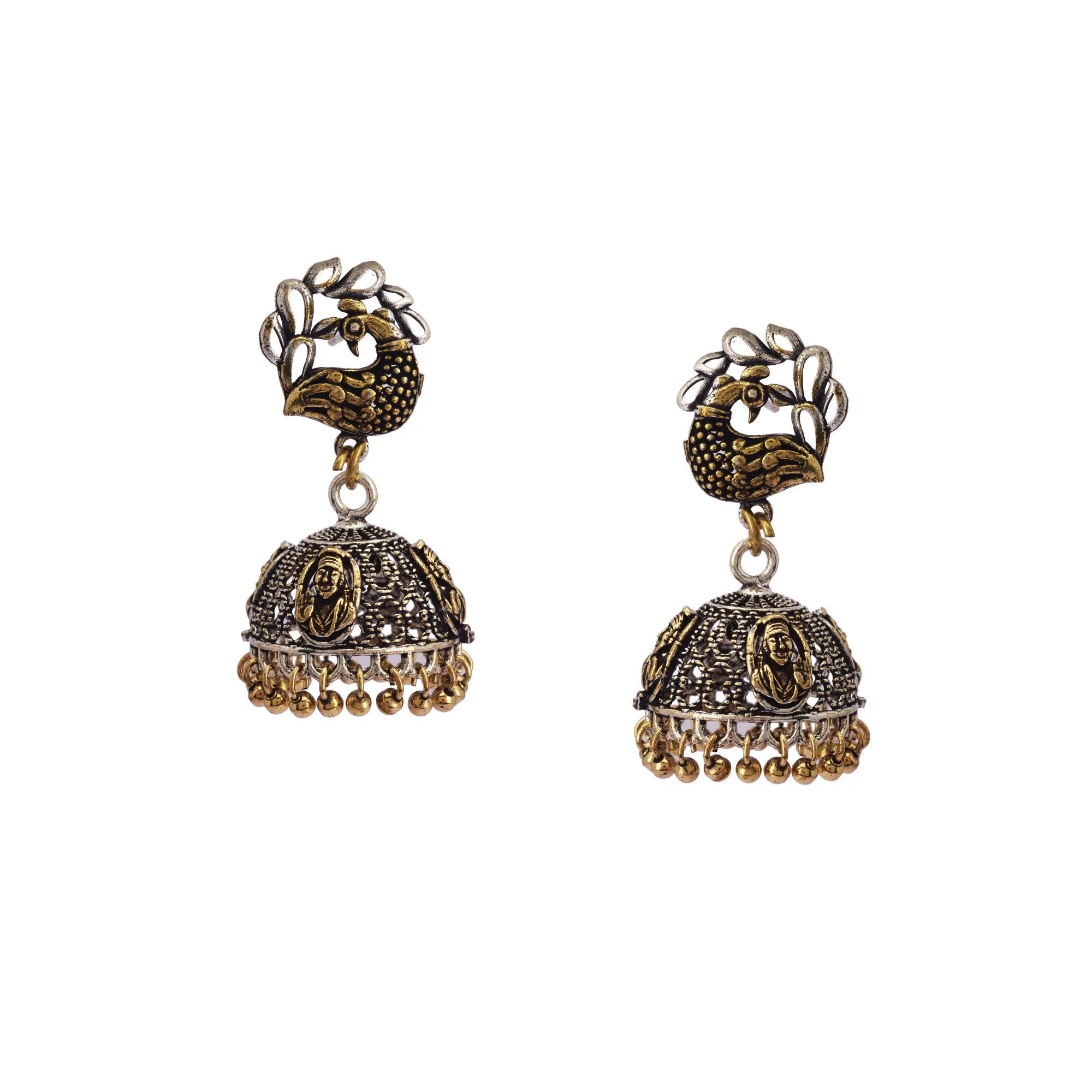 Peacock Drop Earrings