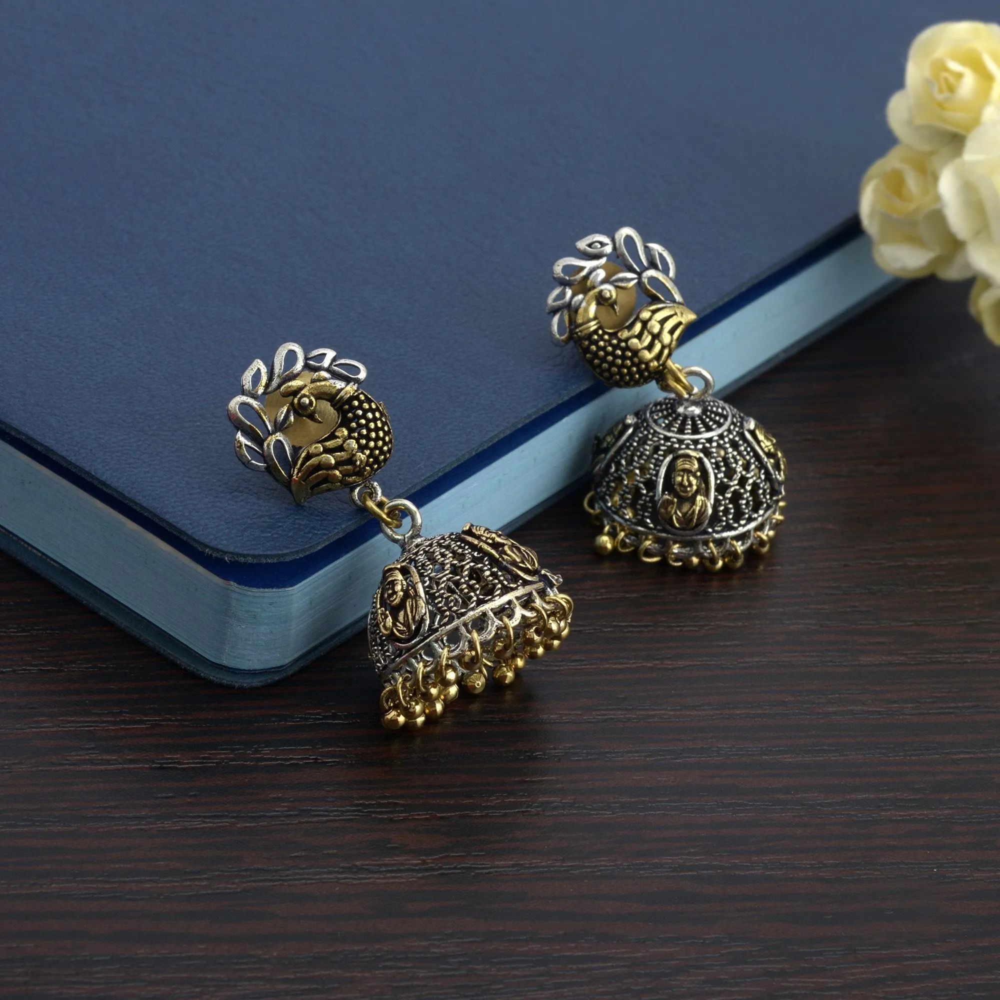 Peacock Drop Earrings