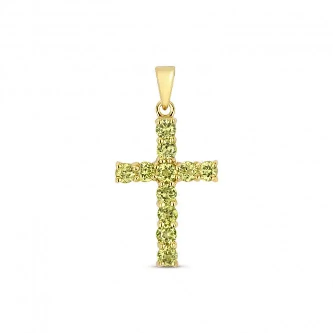 Peridot Cross Pendant PD275P