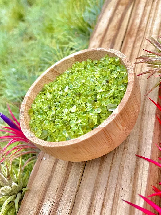 Peridot Crystal Chips 1/4 cup (3oz)