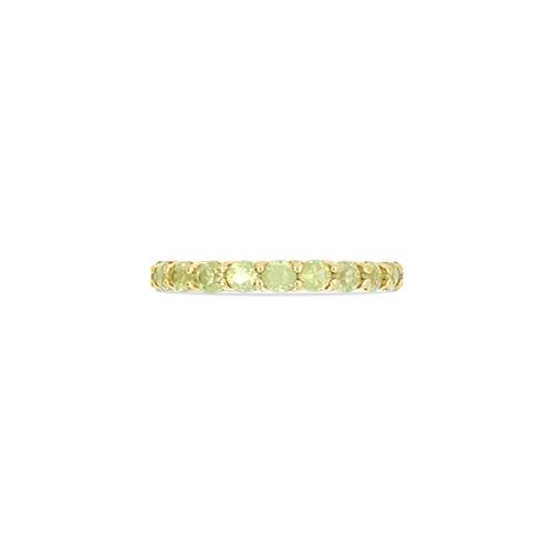 Peridot Eternity Band