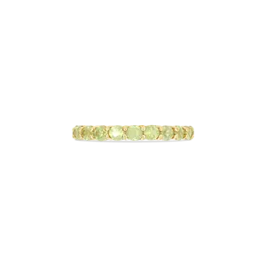 Peridot Eternity Band