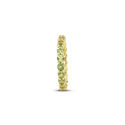 Peridot Eternity Band