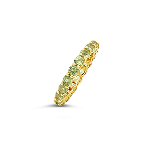 Peridot Eternity Band