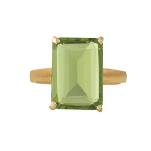 Peridot Glass Ring