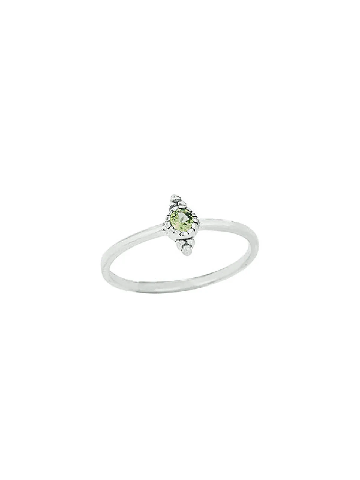 Petite Pointed Peridot Ring