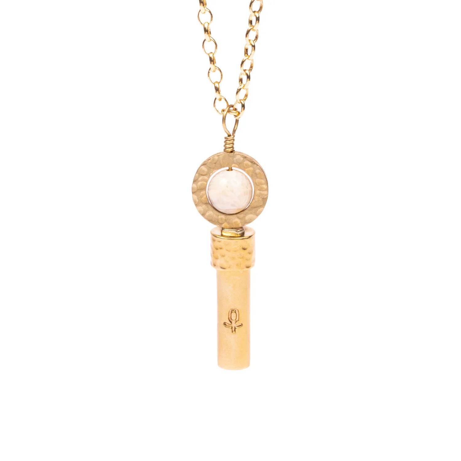 Polished Coral Jade Intention Necklace