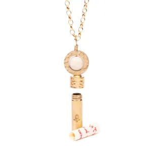 Polished Coral Jade Intention Necklace