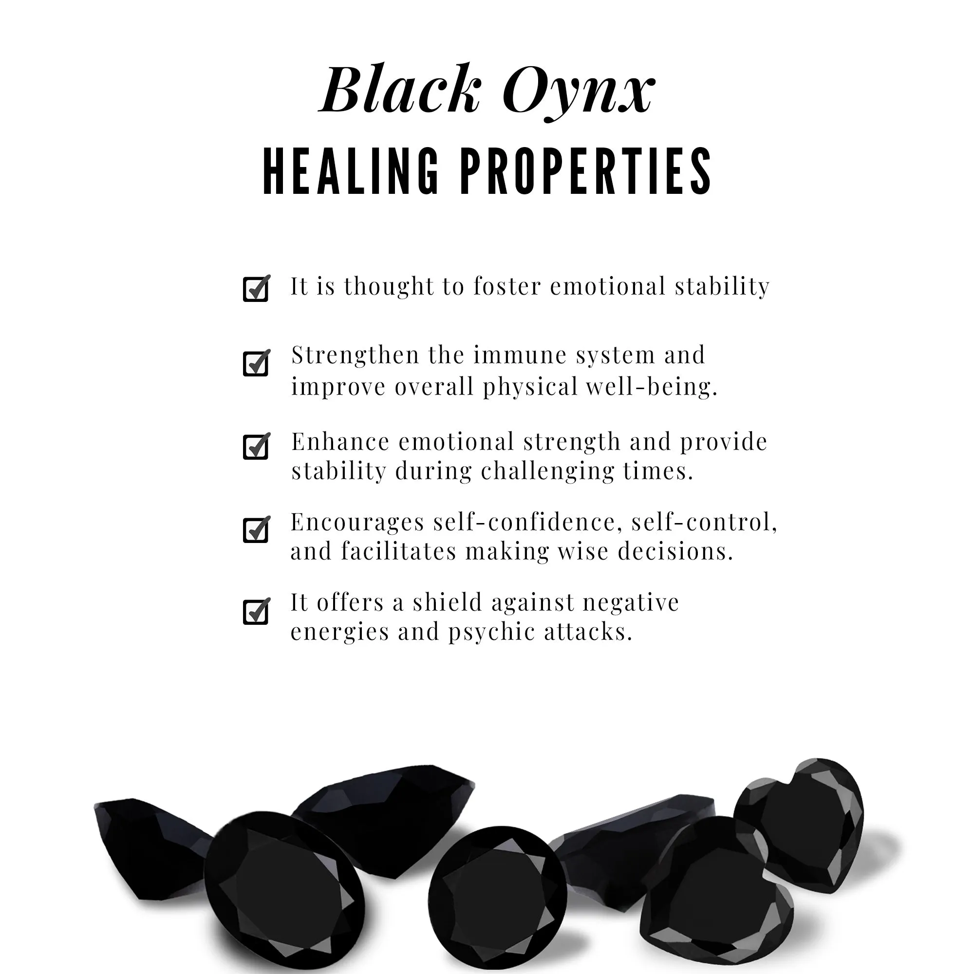 Real Black Onyx Triangle Earring for Helix Piercing