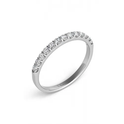 S Kashi & Sons Prong Set Wedding Band EN7771-BWG