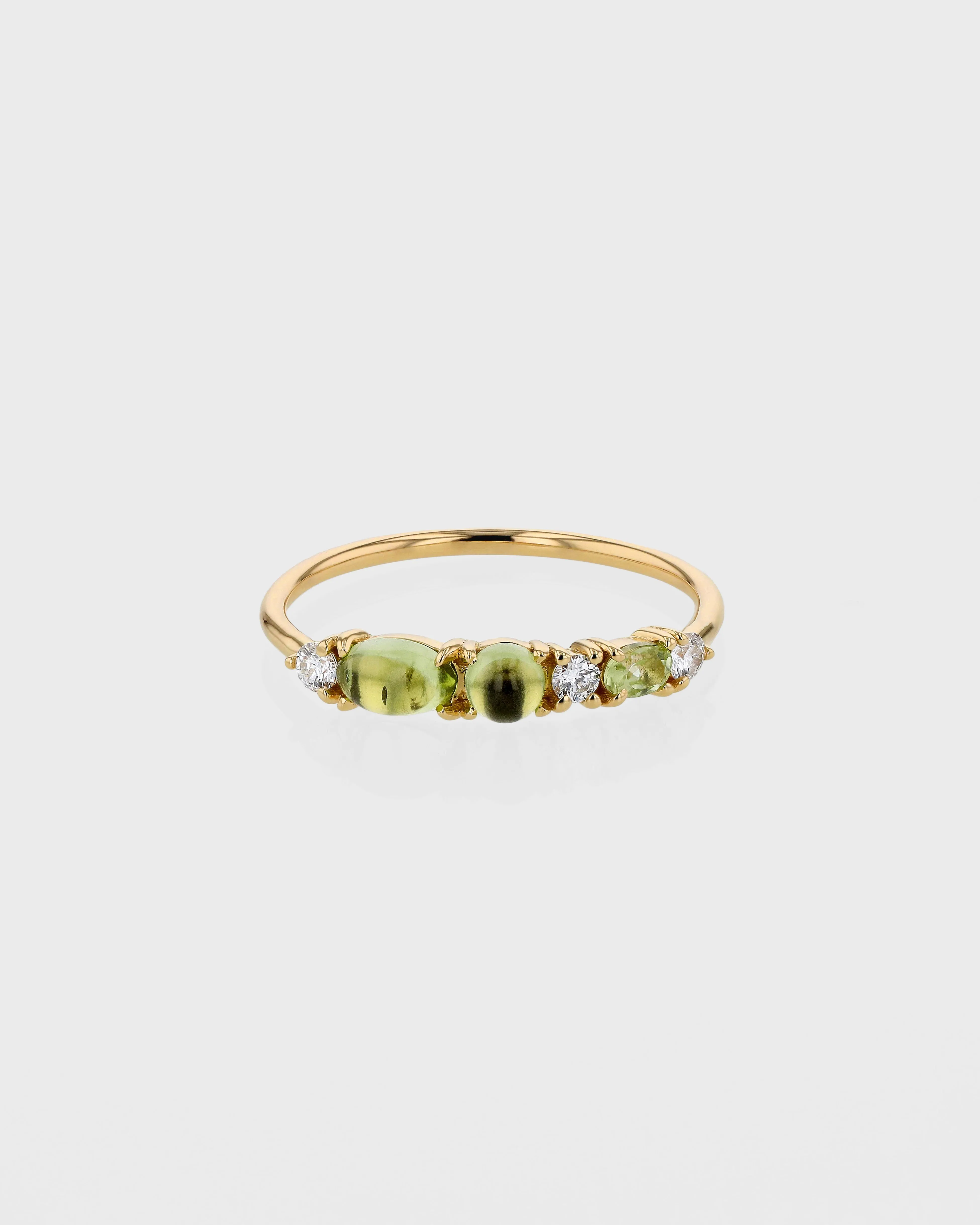 Sand Peridot Ring
