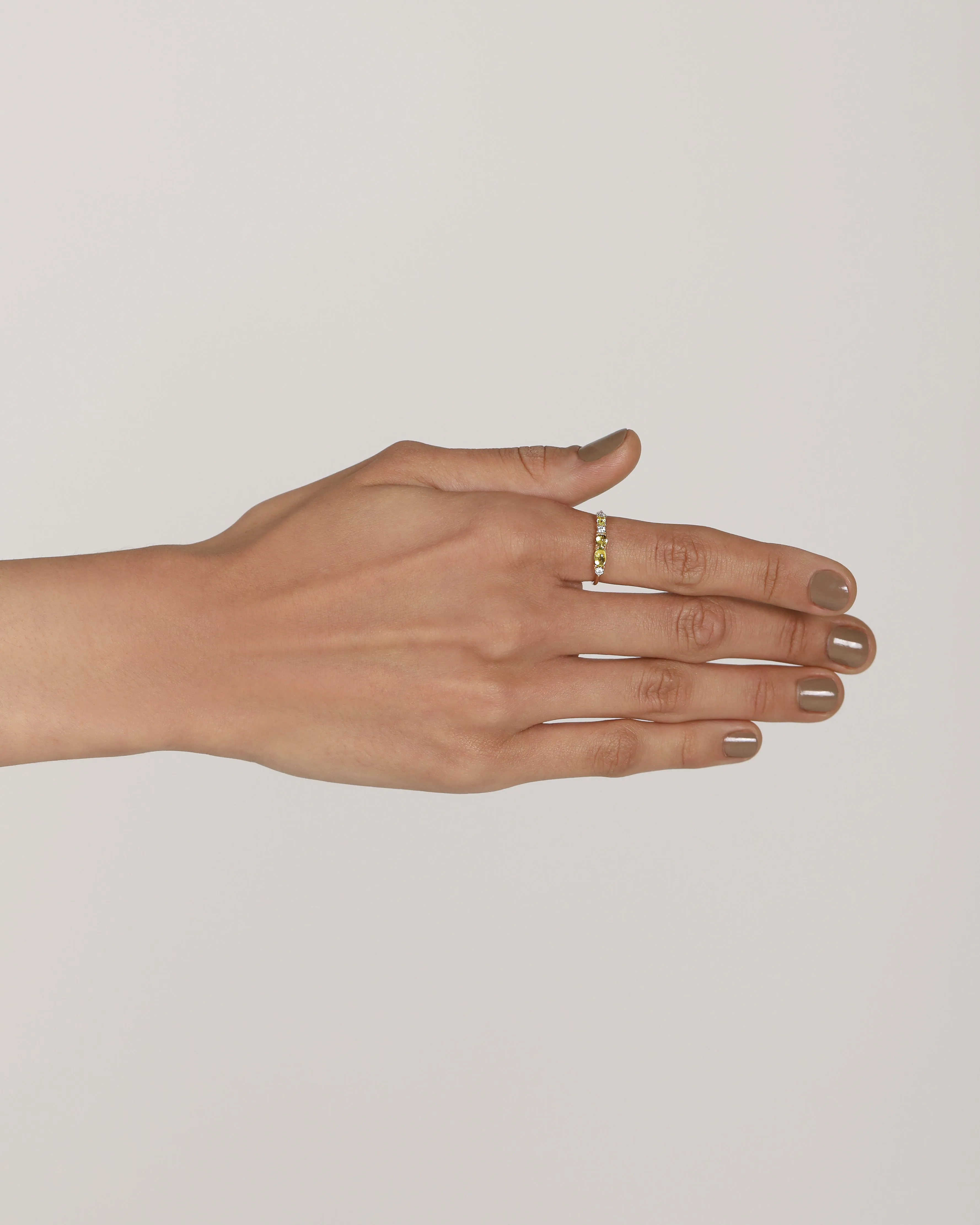 Sand Peridot Ring