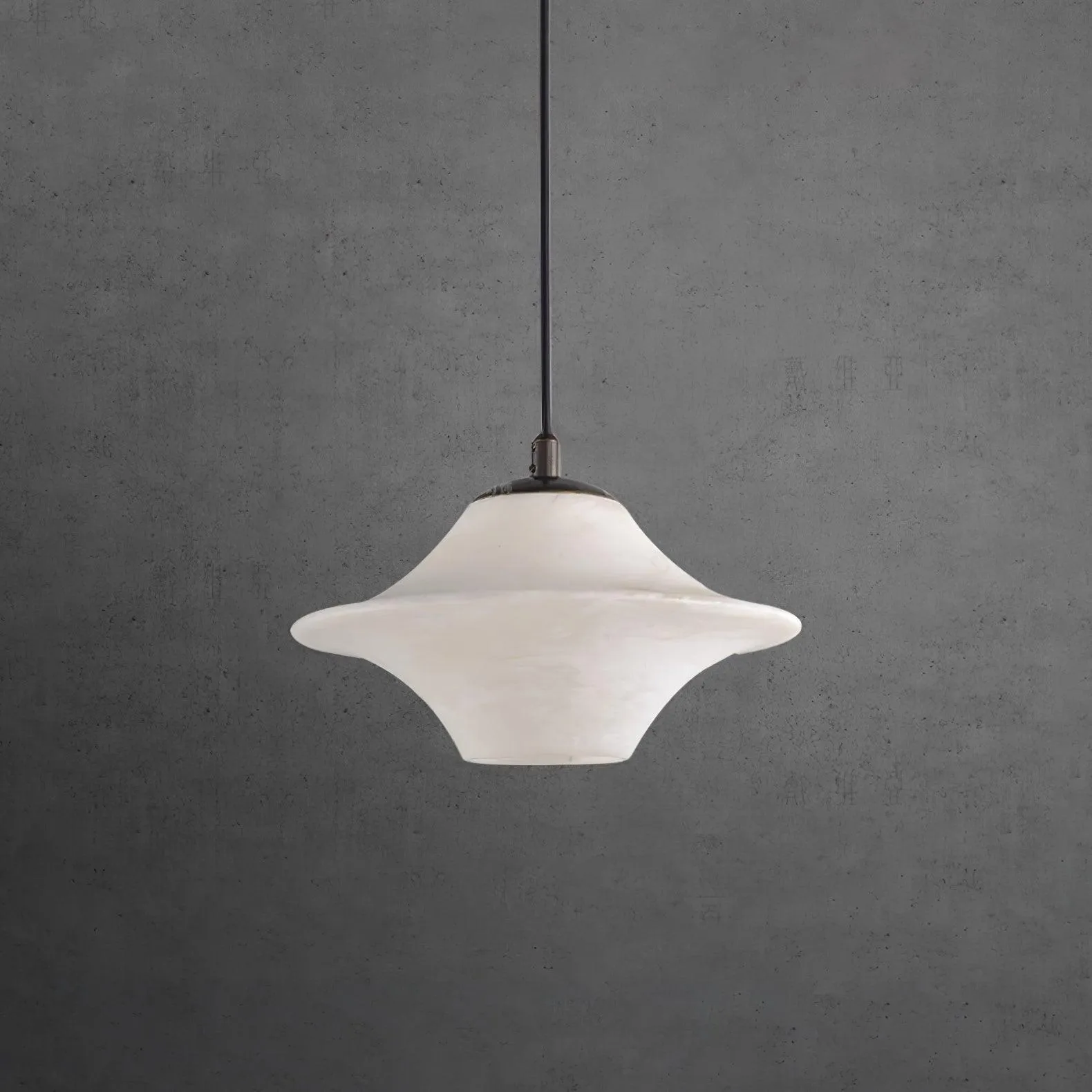 Saucer Alabaster Pendant Light