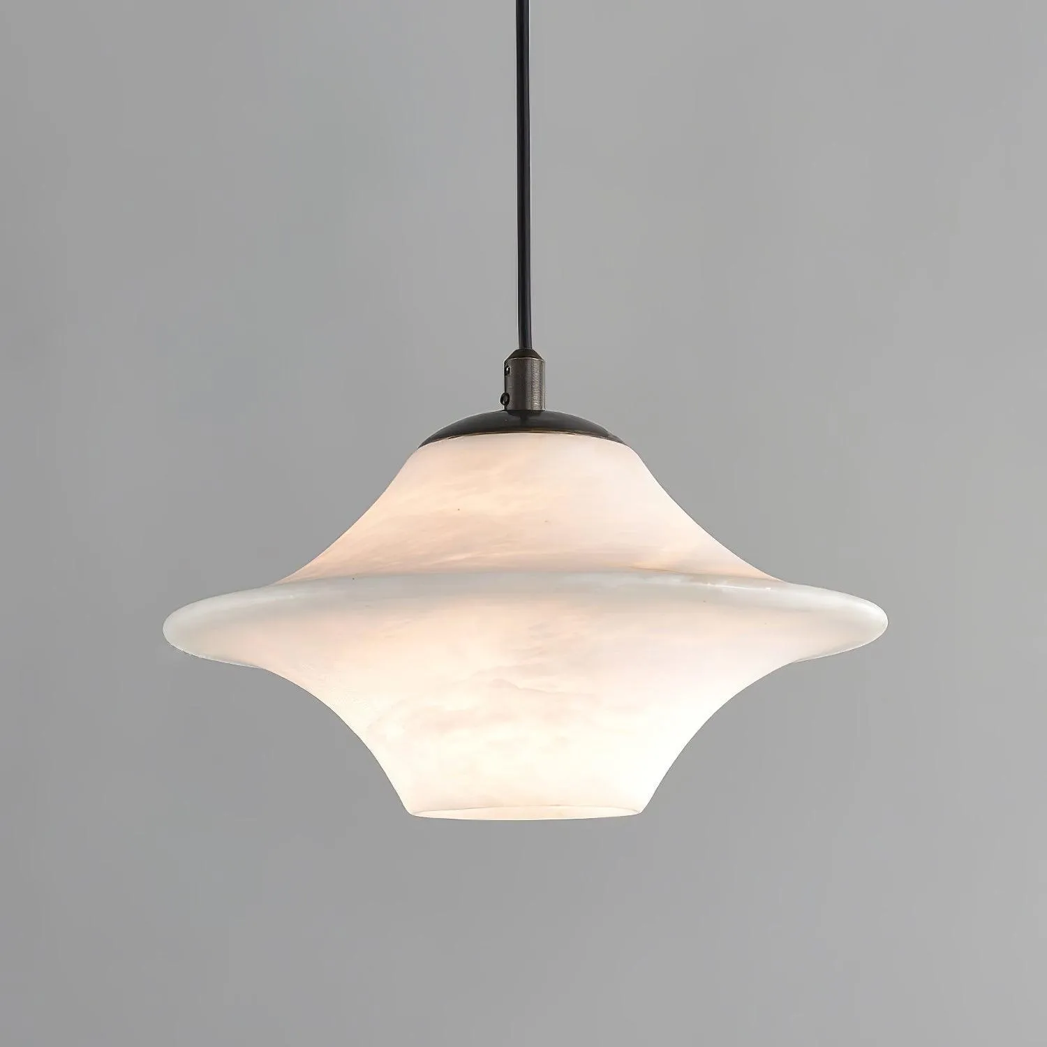 Saucer Alabaster Pendant Light