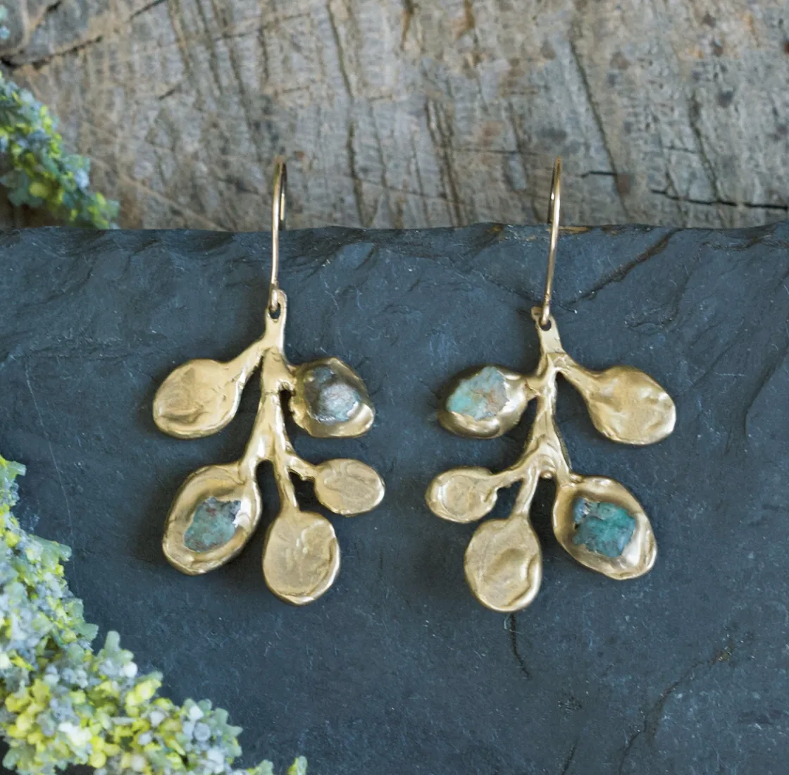 Seeded Eucalyptus Earrings