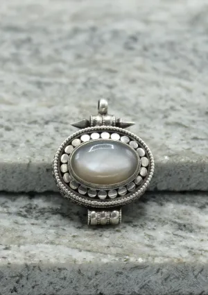 Silver Sterling 925 Mooon Stone Ghau Pendant